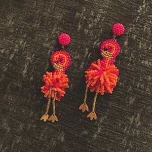 Flamingo earrings